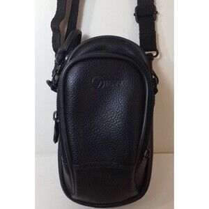 Vintage View Black Crossbody Camera / Phone Case & Wallet w/ Adjustable Strap